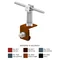 Handle painted on a rabbet universal latch height 7cm gray