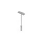 Handle with a screw-in pin with an embossing for tape 160mm 2xM6x16