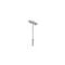 Handle with a screw-in pin with an embossing for tape 160mm 2xM6x16