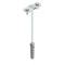 Handle with screwed pin 2xM6x16 160mm
