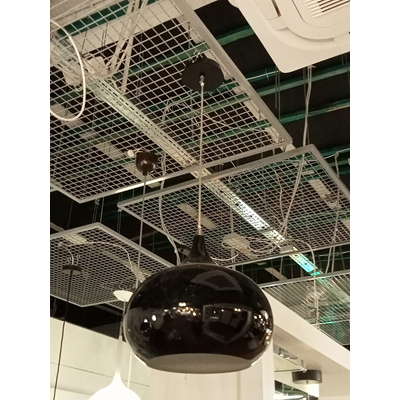 Hängelampe RIVA D33cm E27 schwarz