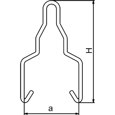 Hanger width 100mm height 130mm