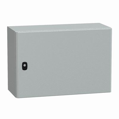 Hanging enclosure Spacial S3D smooth door with mounting plate 400x600x250mm