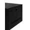 Hanging lightweight 19'' 6U wardrobe, steel/glass door, removable side covers, RAL 9004