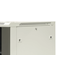 Hanging wardrobe 19'' 12U, steel/glass door, removable side covers with a lock, 600×600×635 W/D/H. mm; RAL: wardrobe 7044, door 7010, fixed shelf 270mm and set of 15 mounting screws included