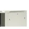 Hanging wardrobe 19'' 12U, steel/glass door, removable side covers with a lock, 600×600×635 W/D/H. mm; RAL: wardrobe 7044, door 7010, fixed shelf 270mm and set of 15 mounting screws included