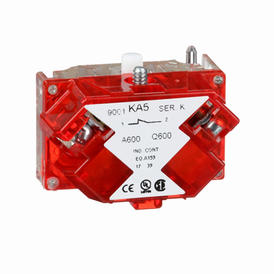 Harmony 9001K Contact block with protective terminals 1N/C Ø30