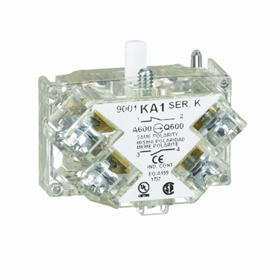 Harmony 9001K Contact block with protective terminals 1N/O+1N/C