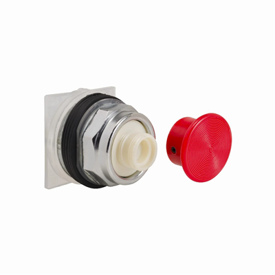 Harmony 9001K Mushroom pushbutton Ø35 red screw-in 2-position metal drive