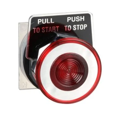 Harmony 9001K Mushroom pushbutton Ø40 red 2-position stable screw-in metal drive