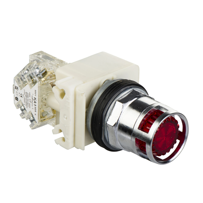 Harmony 9001K Przycisk podświetlany czerwony LED 120V BA9s 1C/O Ø30