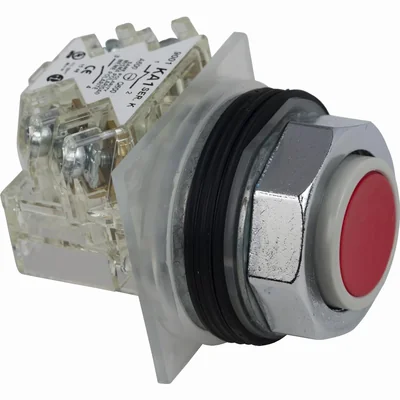 Harmony 9001K Push-button red 2-position metal 1NO+1NC with contact block