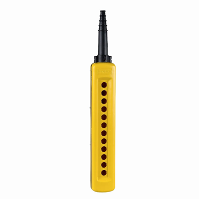 Harmony XAC Empty control pendant freely configurable with 12 holes yellow