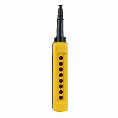 Harmony XAC Empty control pendant freely configurable with 8 holes yellow