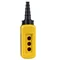 Harmony XAC Empty freely configurable control pendant with 3 holes yellow