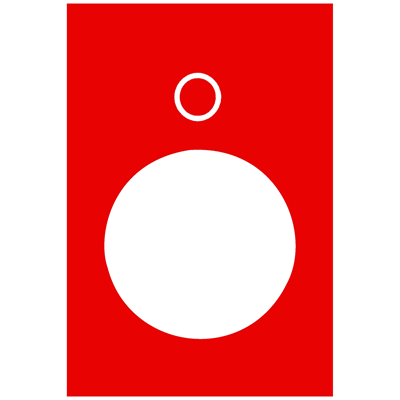 Harmony XAC Label dimensions 30X40mm red 10pcs.