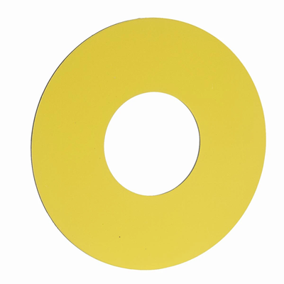 Harmony XAC Safety button label Ø22 60mm yellow