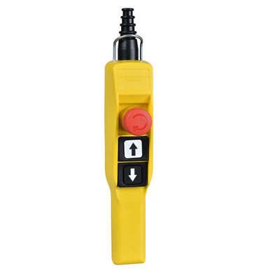 Harmony XAC Scatola di controllo 2 pulsanti standard e 1 pulsante di emergenza 1NC/1NO/1NO