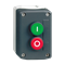 Harmony XALD Control station dark gray green/red push-button Ø22 spring return