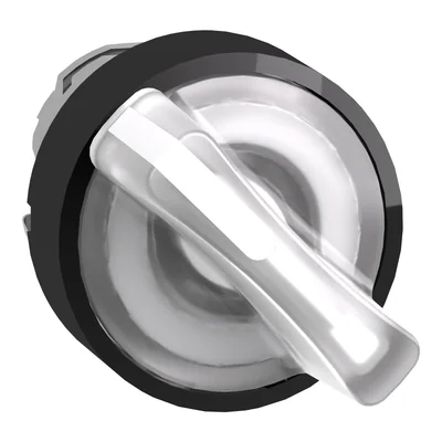 Harmony XB4 2polohový přepínač Ø22 bílá stabilní LED kovová kulatá
