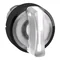 Harmony XB4 3-position switch Ø22 white self-resetting LED round metal