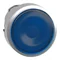 Harmony XB4 Blue flat metal button head with the possibility of inserting a legend
