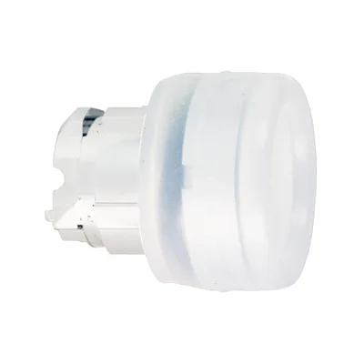 Harmony XB4 Bottone sporgente con cappuccio e ritorno automatico, metallo bianco