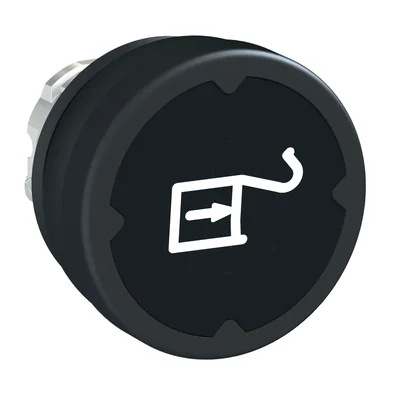 Harmony XB4 Bouton plat pour le travailDans des conditions difficiles Ø22 métal rond noir