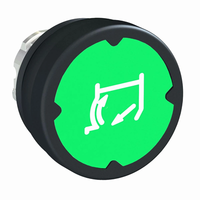 Harmony XB4 Bouton plat pour le travailDans des conditions difficiles Ø22 métal rond vert