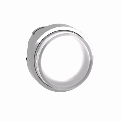 Harmony XB4 Bouton-poussoir saillie blanc poussoir poussoir LED métal sans marquage