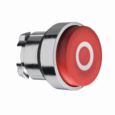 Harmony XB4 Button drive, sporgente, rosso, autoripiegante, senza retroilluminazione, O in metallo