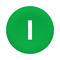 Harmony XB4 Button insert green I