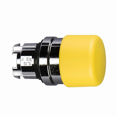 Harmony XB4 Cabeza de botón tipo seta Ø30 amarillo con retorno automático, metal