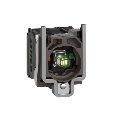 Harmony XB4 Corps bouton LED 230/240V contact métal blanc 1NO + 1NC