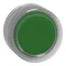 Harmony XB4 Covered pushbutton Ø22 green self-return without illumination round metal