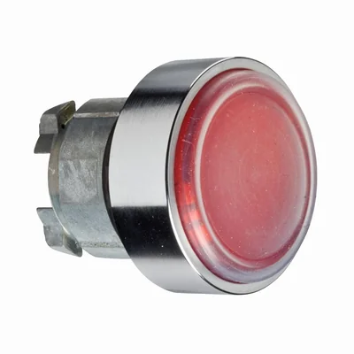 Harmony XB4 Covered pushbutton Ø22 yellow self-return without illumination round metal