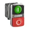 Harmony XB4 Doppio pulsante LED verde/rosso 120V