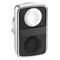 Harmony XB4 Double Button Head White/Black Momentary Return Metal Unmarked