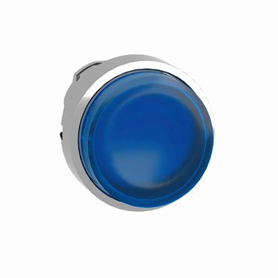 Harmony XB4 Druckknopfantrieb hervorstehendes blaues Push-Push-LED-Metall ohne Markierung