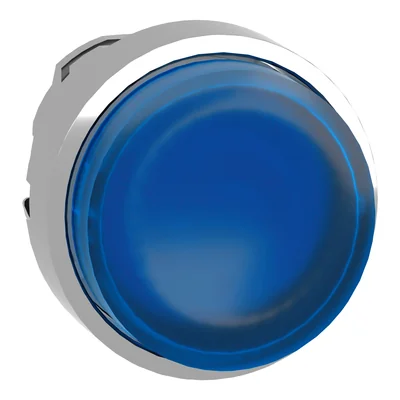 Harmony XB4 Druckknopfantrieb hervorstehendes blaues Push-Push-LED-Metall ohne Markierung