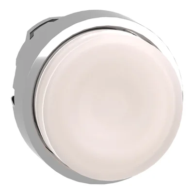Harmony XB4 Drucktastenkopf hervorstehend mit automatischer LED-Rückführung aus weißem Metall