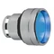 Harmony XB4 Einbautaster aus blauem, unbeleuchtetem Metall ohne Markierung