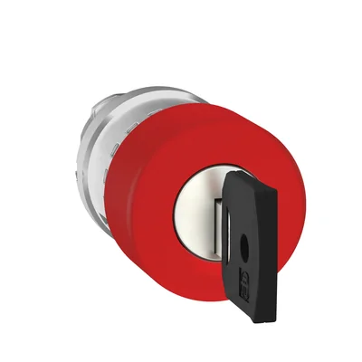 Harmony XB4 Emergency button head with key NR455 Ø30 red metal