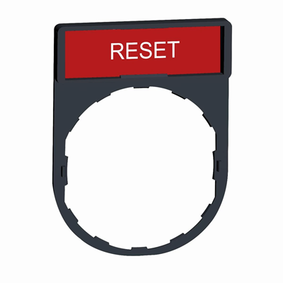 Harmony XB4 Frame 30X40mm for attaching labels with dimensions of 8X27mm RESET