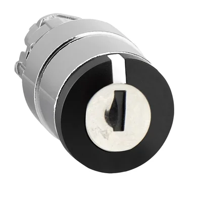 Harmony XB4 Główka przełącznika 3 pozycyjnego z kluczem NR455 czarny metalowy