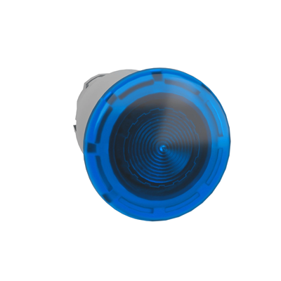 Harmony XB4 Główka przycisku grzybkowego push pull LED Ø40 niebieska metalowa