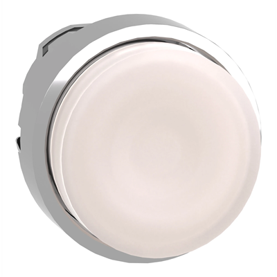 Harmony XB4 Головка з кнопки виступаючої з самоповерненням, LED біла метал