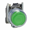 Harmony XB4 Green hooded push-button without marking metal