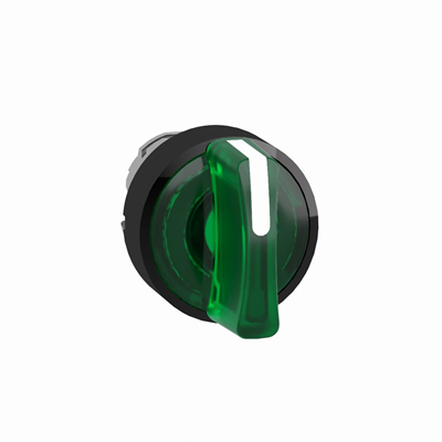 Harmony XB4 interrupteur 2 positions Ø22 vert stable LED métal rond