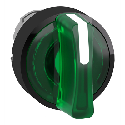 Harmony XB4 Interruptor 2 posiciones Ø22 verde estable LED metal redondo